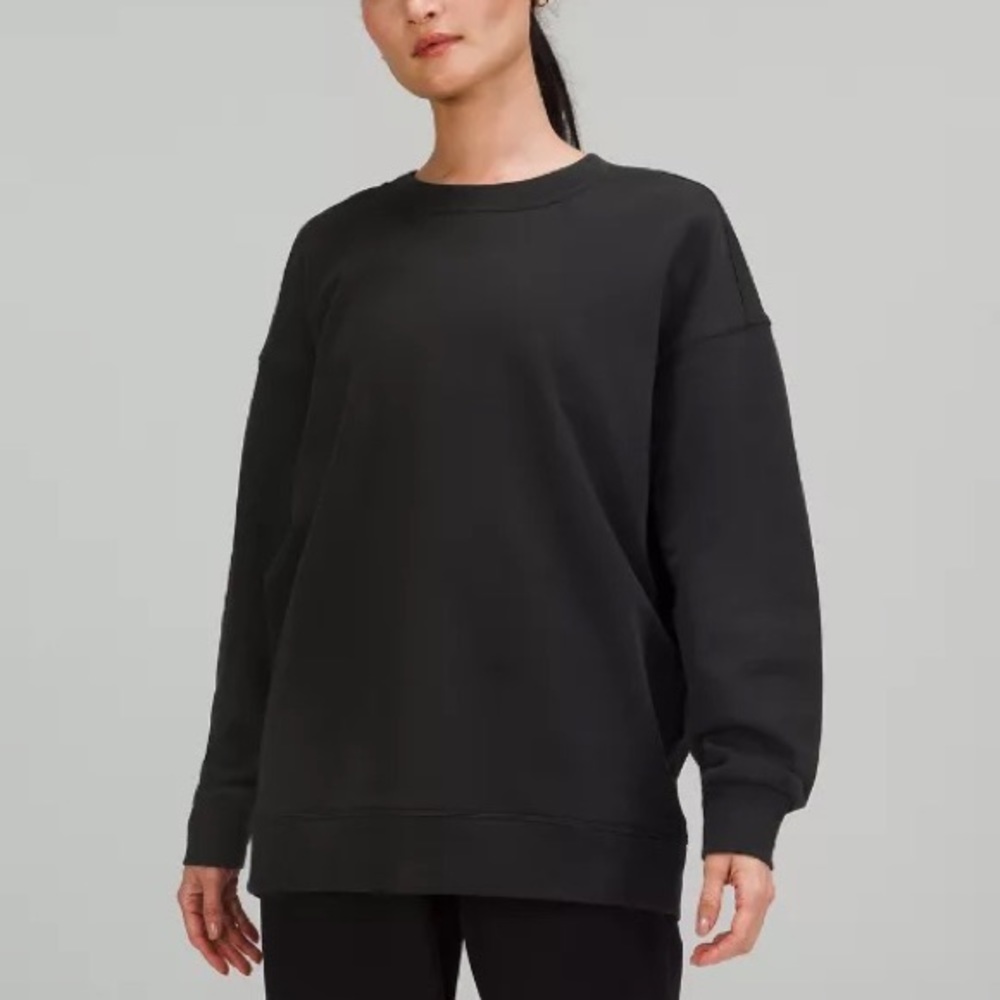Lululemon Black Crew Neck Sweatshirt